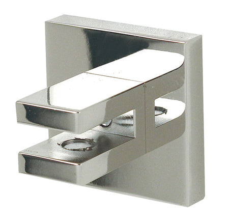 Alno A8450-PB/NL: Contemporary II Glass Shelf Brackets - Unlacquered Brass