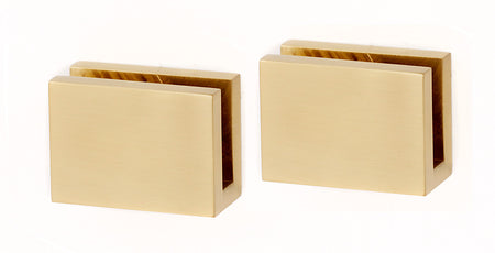 Alno A8455-SB: Contemporary II Shelf Mounting Brackets (pair) - Satin Brass