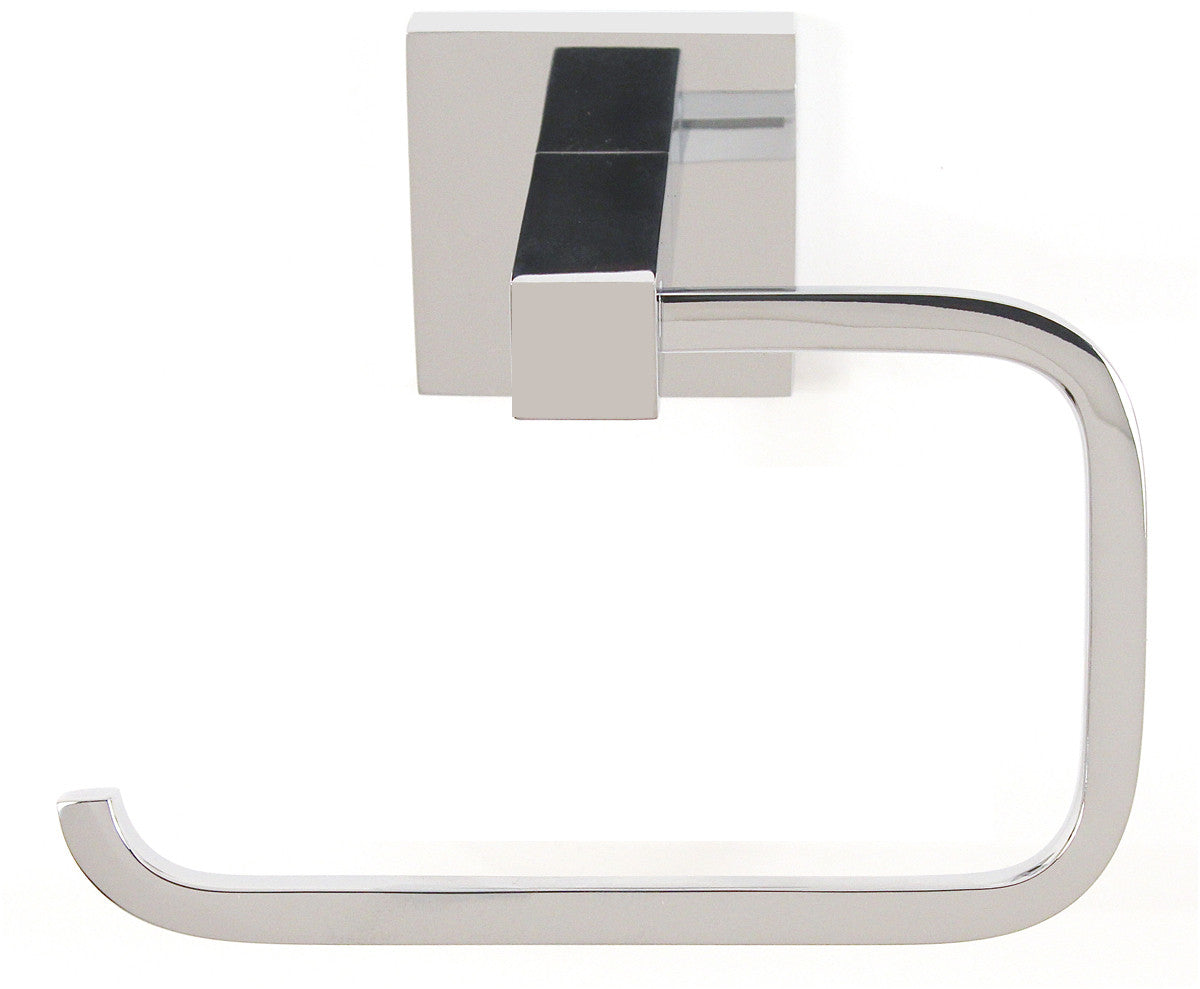 Alno A8466-PB/NL: Contemporary II Single Post Tissue Holder - Unlacquered Brass