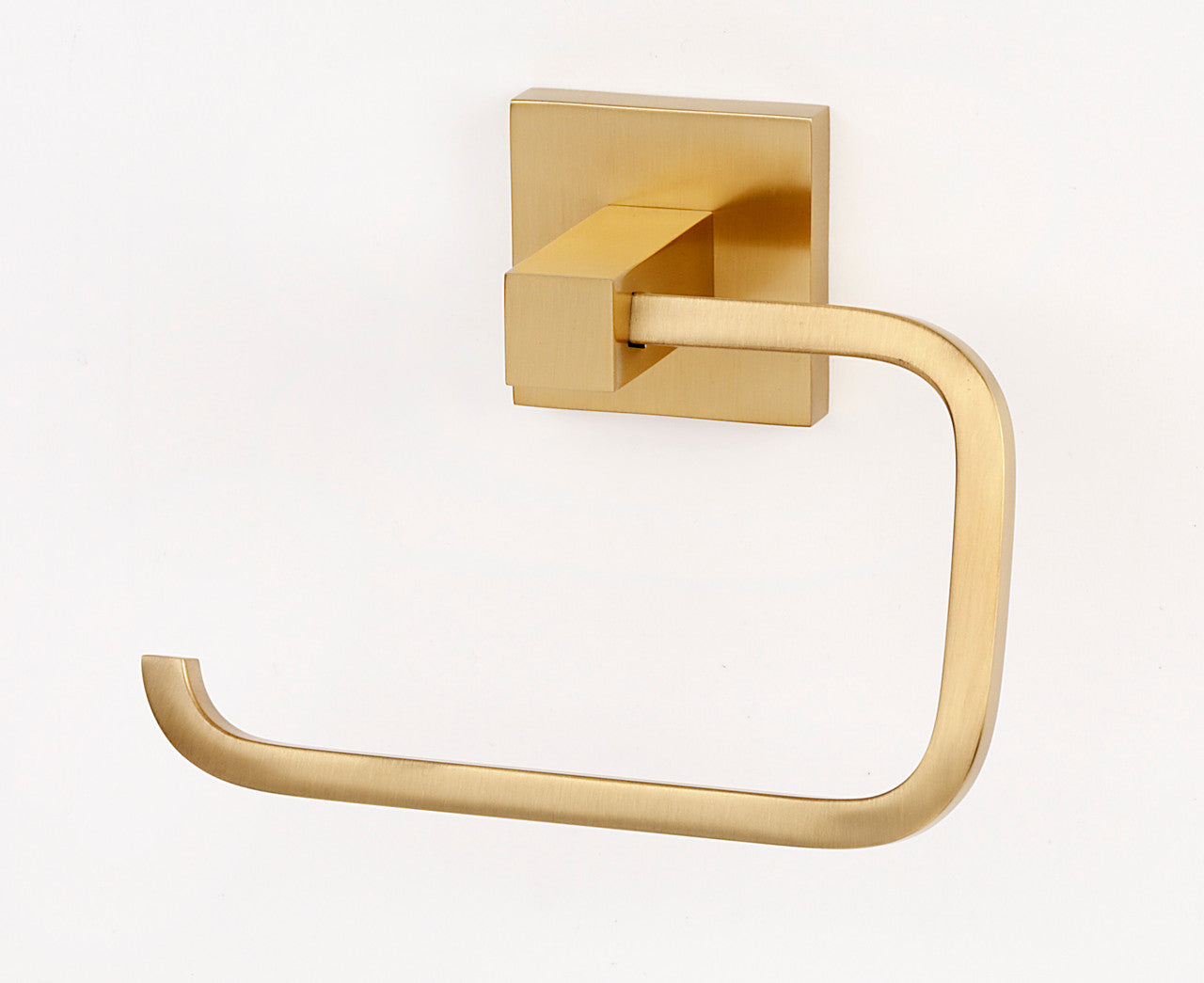 Alno A8466-SB: Contemporary II Single Post Tissue Holder - Satin Brass