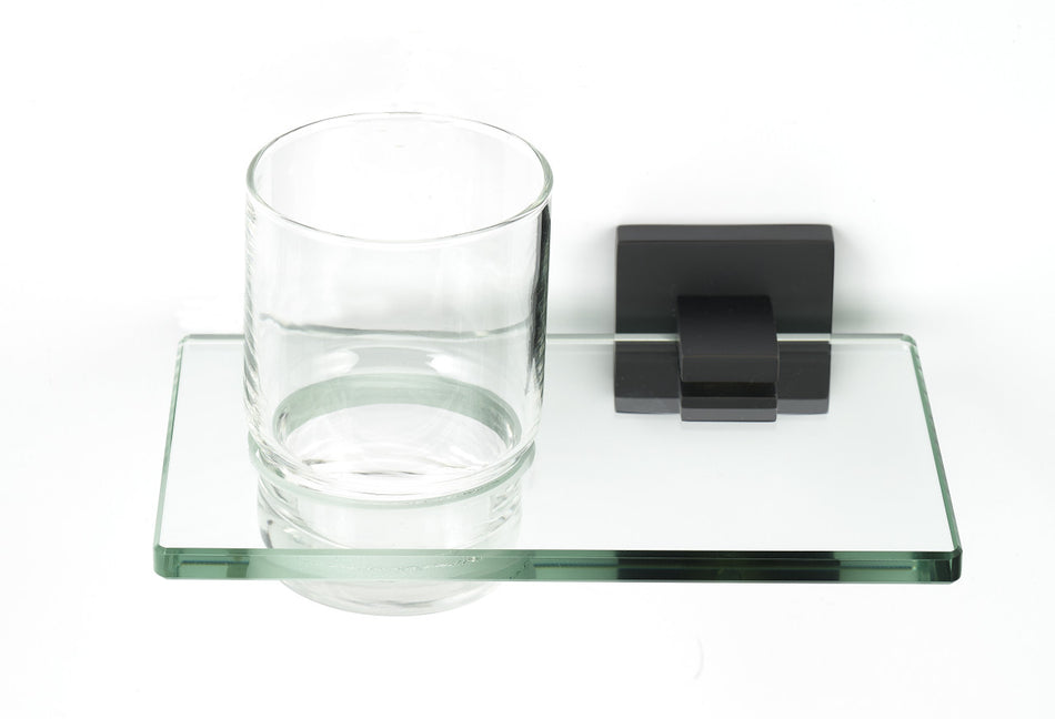 Alno A8470-MB: Contemporary II Tumbler Holder w/Tumbler - Matte Black