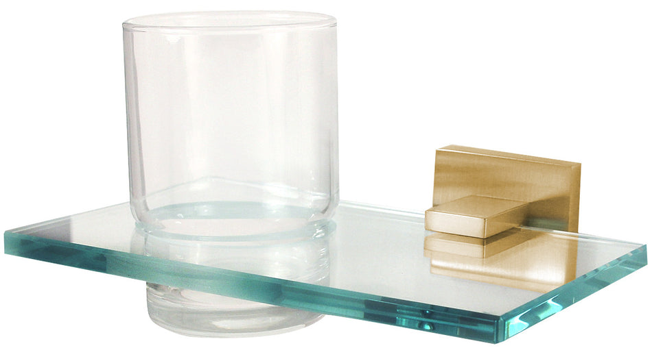 Alno A8470-SB: Contemporary II Tumbler Holder - Satin Brass