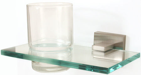 Alno A8470-SN: Contemporary II Tumbler Holder w/Tumbler - Satin Nickel