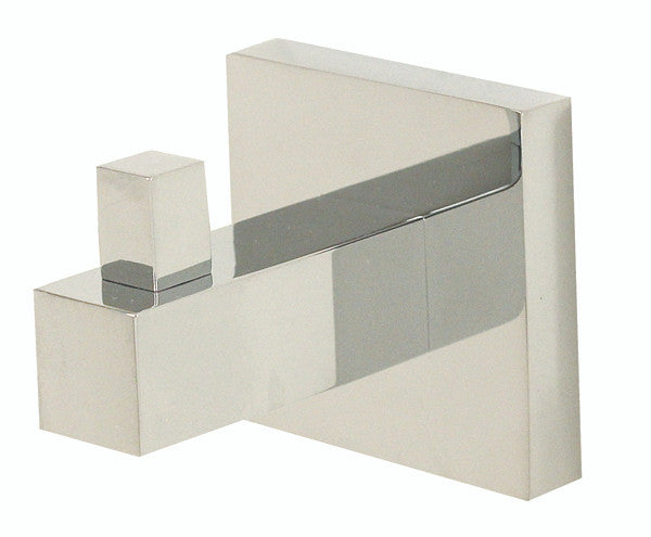 Alno A8480-PB/NL: Contemporary II Robe Hook - Unlacquered Brass