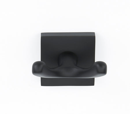 Alno A8484-MB: Contemporary II Double Robe Hook - Matte Black