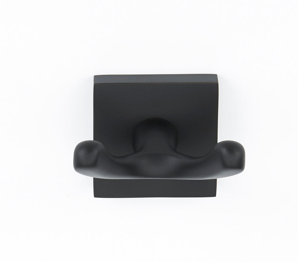 Alno A8484-MB: Contemporary II Double Robe Hook - Matte Black
