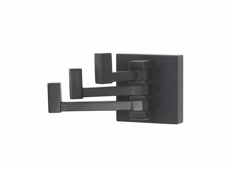 Alno A8485-MB: Contemporary II Swivel Robe Hook - Matte Black