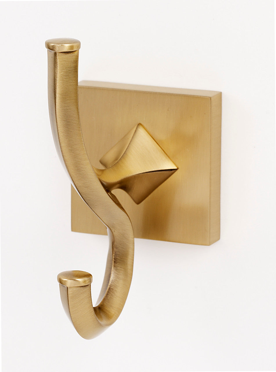 Alno A8499-SB: Contemporary II Universal Robe Hook - Satin Brass