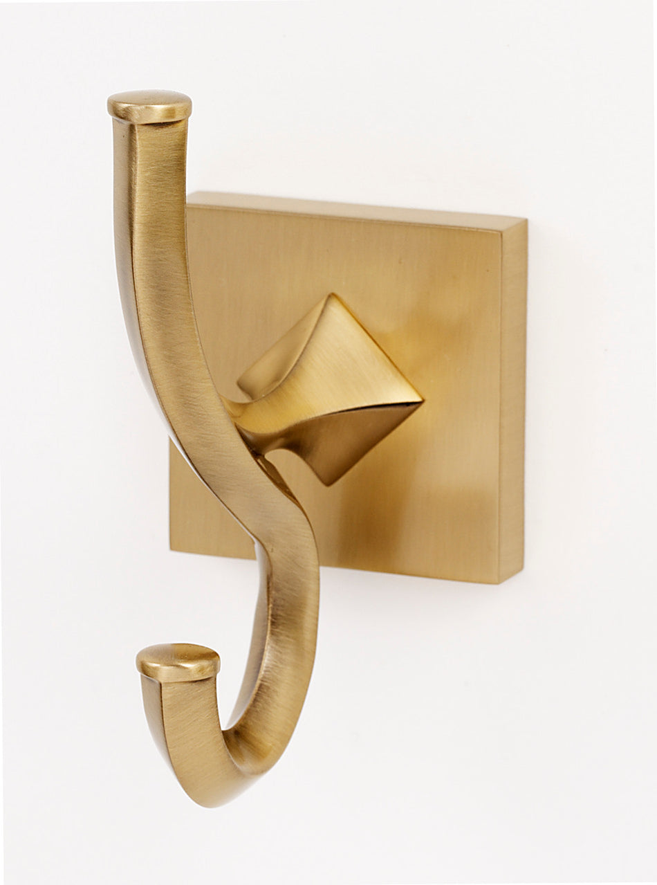 Alno A8499-SB: Contemporary II Universal Robe Hook - Satin Brass