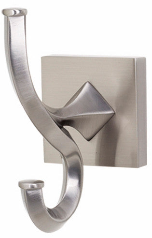 Alno A8499-SN: Contemporary II Double Robe Hook - Satin Nickel