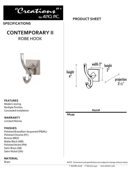 Specificaton Sheet