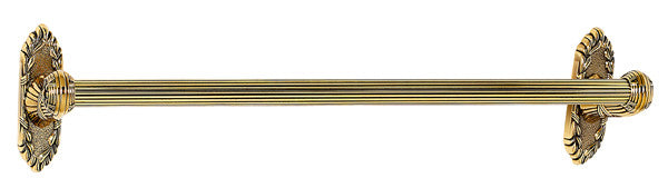 Alno A8520-18-PA: 18" cc Ribbon & Reed Towel Bar - Polished Antique