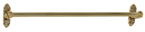 Alno A8520-24-PA: 24" cc Ribbon & Reed Towel Bar - Polished Antique