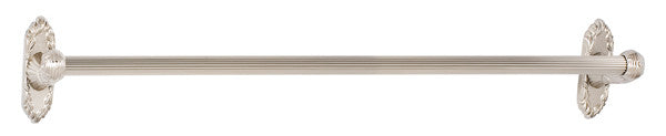 Alno A8520-24-SN: 24" cc Ribbon & Reed Towel Bar - Satin Nickel