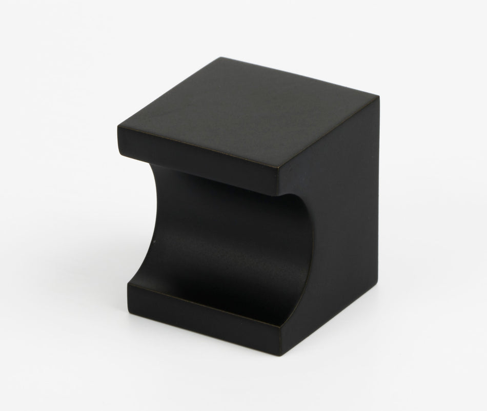Alno A853-1-MB: 1" Contemporary II Cabinet Knob - Matte Black