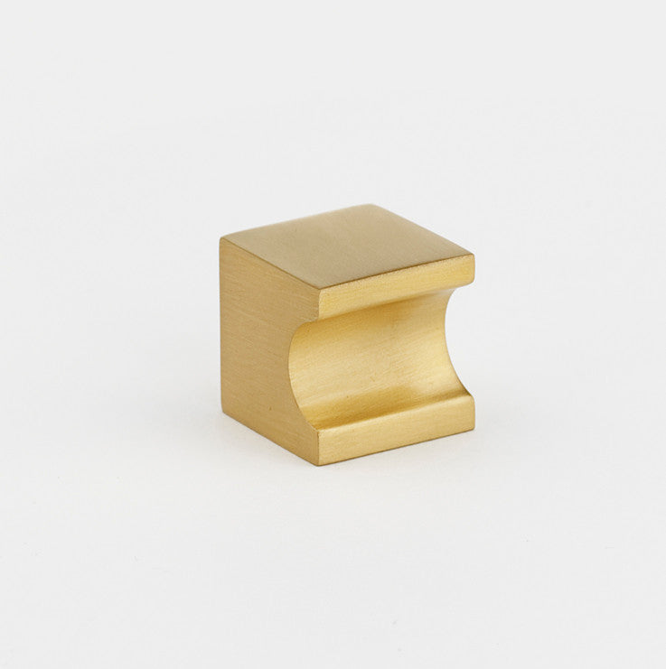 Alno A853-34-SB: 3/4" Contemporary II Cabinet Knob - Satin Brass