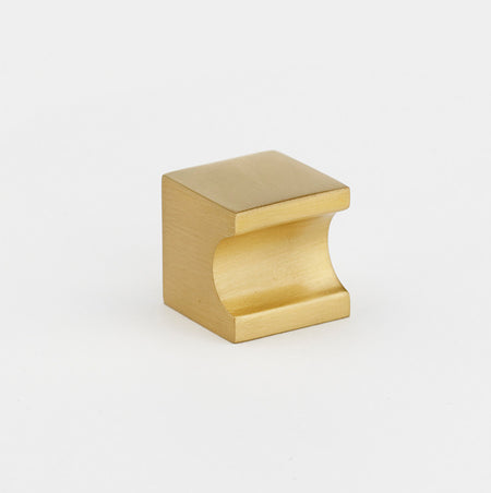 Alno A853-34-SB: 3/4" Contemporary II Cabinet Knob - Satin Brass