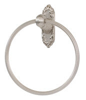 Alno A8540-SN: Ribbon & Reed Towel Ring - Satin Nickel