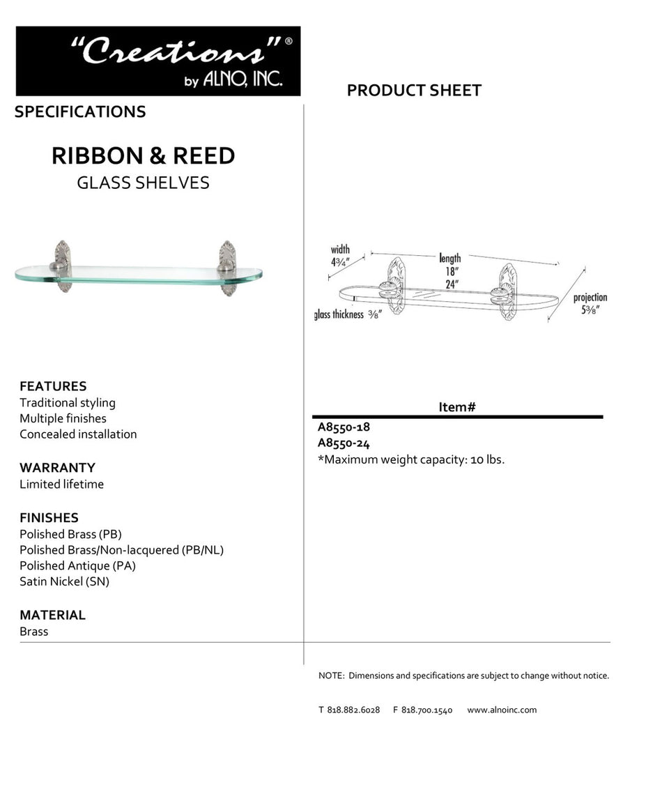 Specificaton Sheet