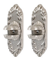 Alno A8550-SN: Ribbon & Reed Shelf Mounting Brackets (pair) - Satin Nickel