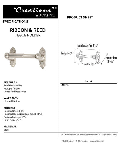 Specificaton Sheet