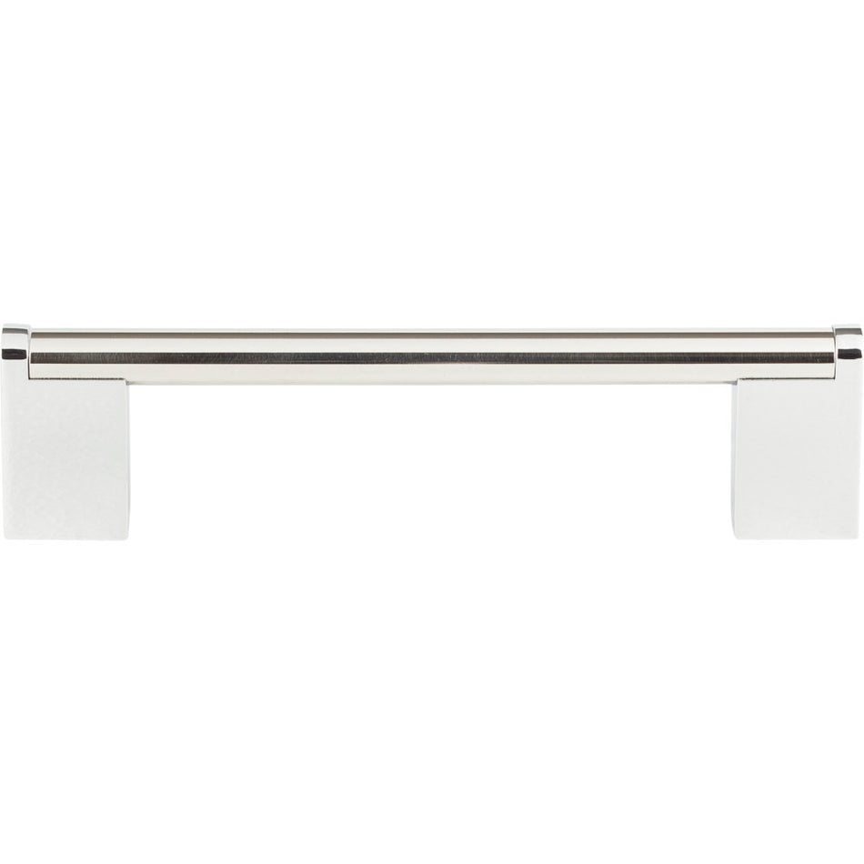 Atlas A857-PS: 5-1/16" cc Round 3-Point Cabinet Pull - Polished Stainless Steel