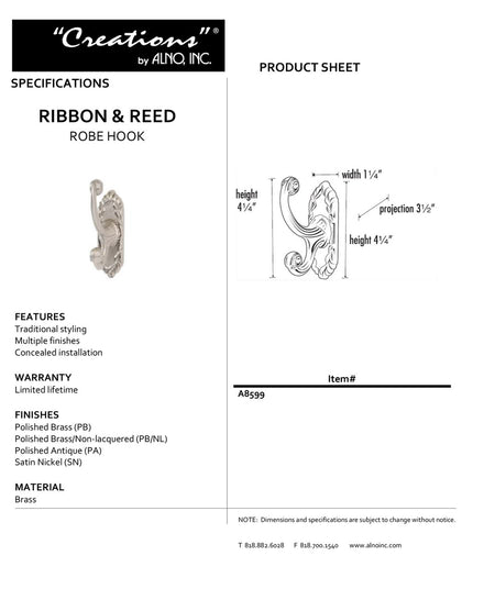 Specificaton Sheet