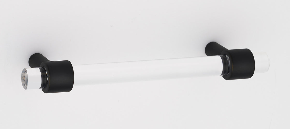 Alno A860-3-MB: 3" cc Acrylic Contemporary Cabinet Pull - Matte Black