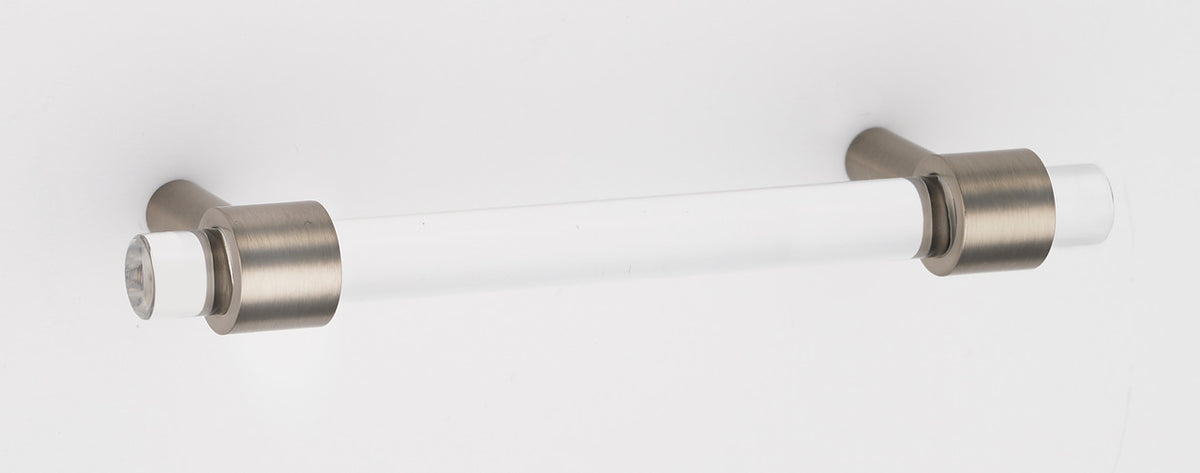 Alno A860-3-SN: 3" cc Acrylic Contemporary Cabinet Pull - Satin Nickel