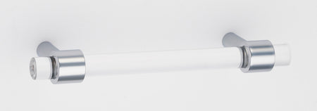 Alno A860-35-PC: 3-1/2" cc Acrylic Contemporary Cabinet Pull - Polished Chrome