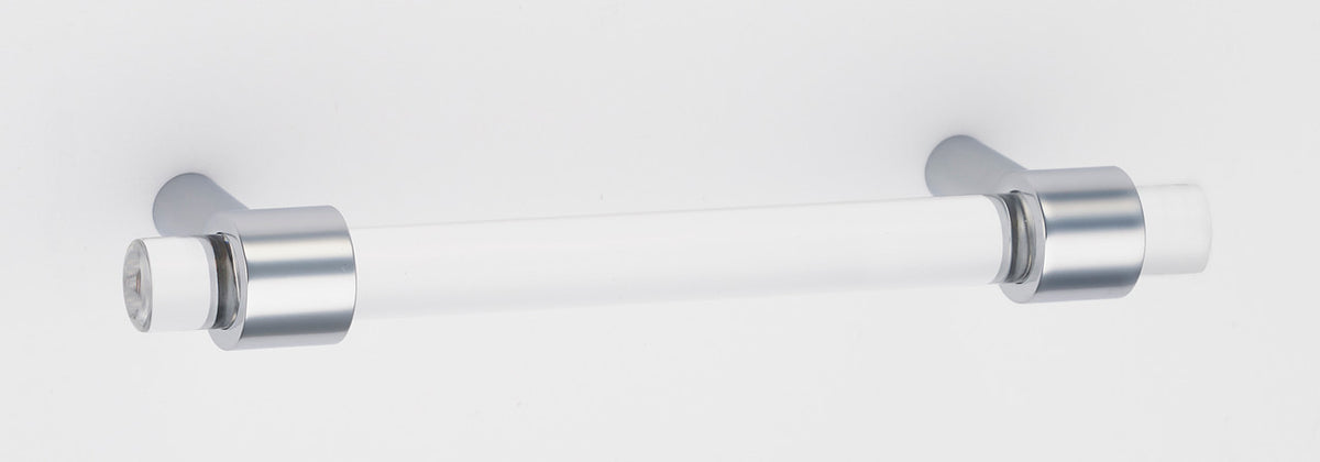 Alno A860-35-PC: 3-1/2" cc Acrylic Contemporary Cabinet Pull - Polished Chrome