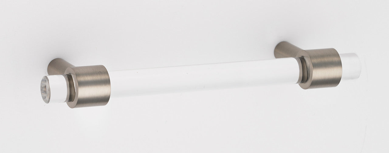 Alno A860-4-SN: 4" cc Acrylic Contemporary Cabinet Pull - Satin Nickel