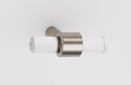 Alno A860-45-PN: 1-3/4" Acrylic Contemporary Cabinet Knob - Polished Nickel