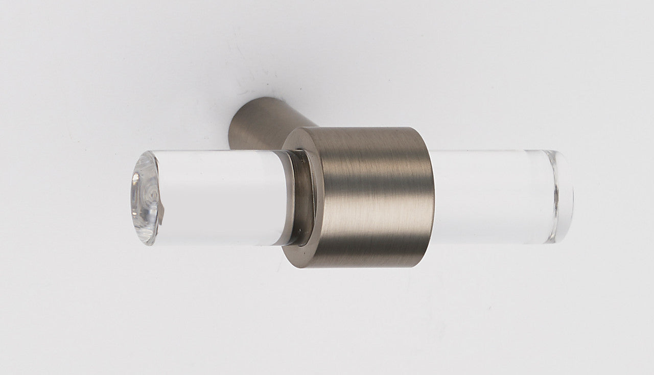 Alno A860-45-SN: 1-3/4" Acrylic Contemporary Cabinet Knob - Satin Nickel