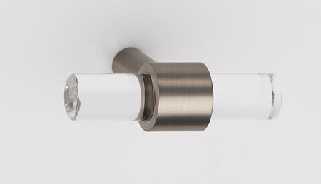 Alno A860-45-SN: 1-3/4" Acrylic Contemporary Cabinet Knob - Satin Nickel