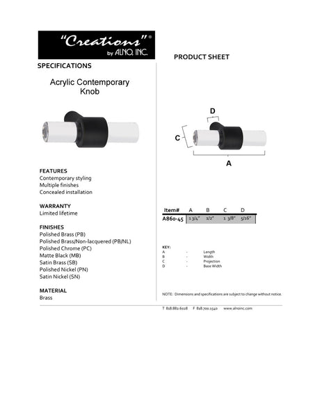 Specificaton Sheet