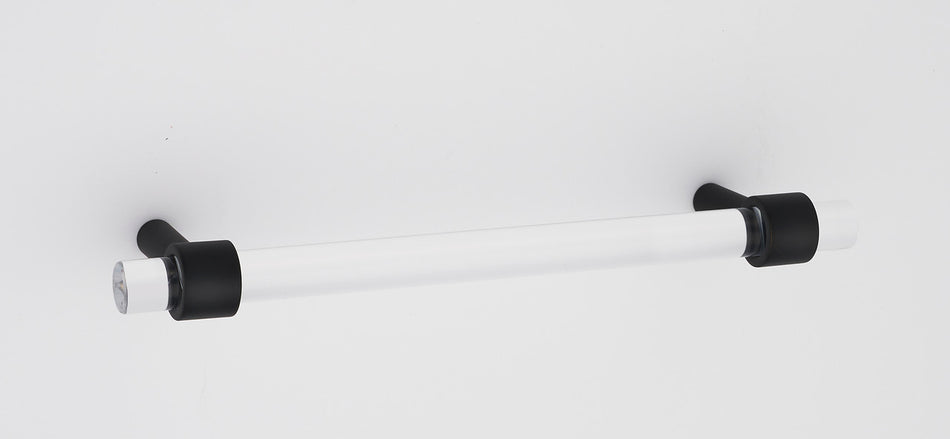 Alno A860-8-MB: 8" cc Acrylic Contemporary Cabinet Pull - Matte Black