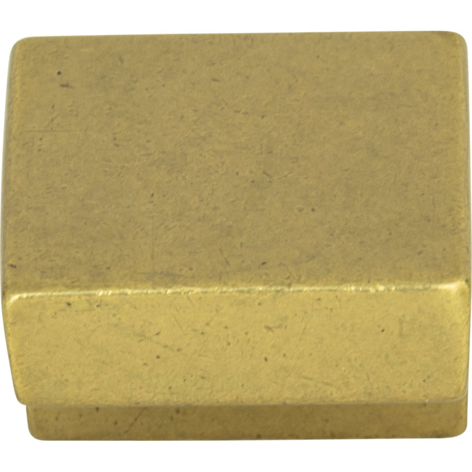 Atlas A865-UB: 5/8" cc Successi Square Cabinet Knob - Vintage Brass