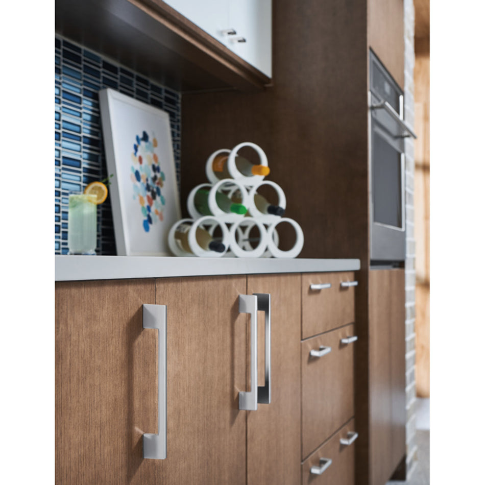 Atlas A866-BL: 11-5/16" cc Thin Square Cabinet Pull - Black