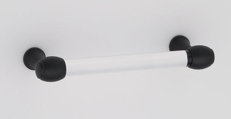 Alno A870-4-MB: 4" cc Acrylic Royale Cabinet Pull - Matte Black
