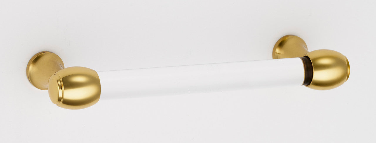 Alno A870-4-PB: 4" cc Acrylic Royale Cabinet Pull - Polished Brass