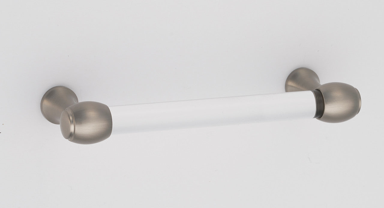 Alno A870-4-SN: 4" cc Acrylic Royale Cabinet Pull - Satin Nickel
