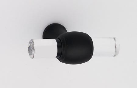 Alno A870-45-MB: 1-3/4" Acrylic Royale Cabinet Knob - Matte Black