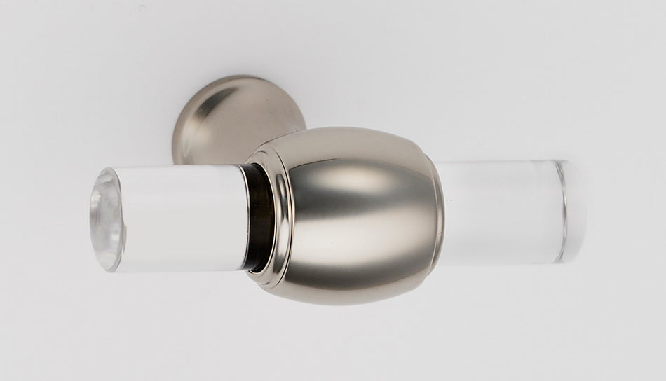Alno A870-45-PN: 1-3/4" Acrylic Royale Cabinet Knob - Polished Nickel