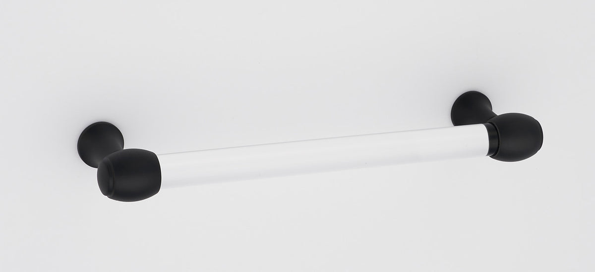 Alno A870-8-MB: 8" cc Acrylic Royale Cabinet Pull - Matte Black