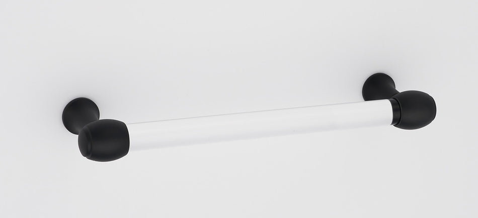 Alno A870-8-MB: 8" cc Acrylic Royale Cabinet Pull - Matte Black
