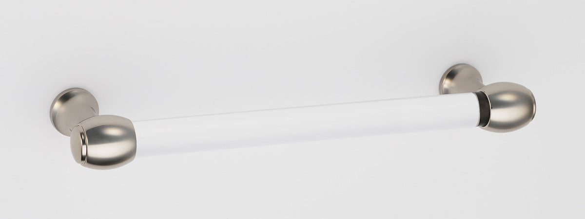 Alno A870-8-PN: 8" cc Acrylic Royale Cabinet Pull - Polished Nickel