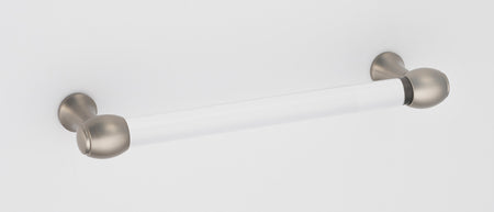Alno A870-8-SN: 8" cc Acrylic Royale Cabinet Pull - Satin Nickel