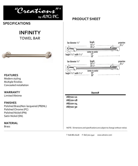 Specificaton Sheet