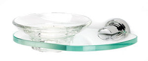 Alno A8730-PB/NL: Infinity Soap Holder w/Dish - Unlacquered Brass